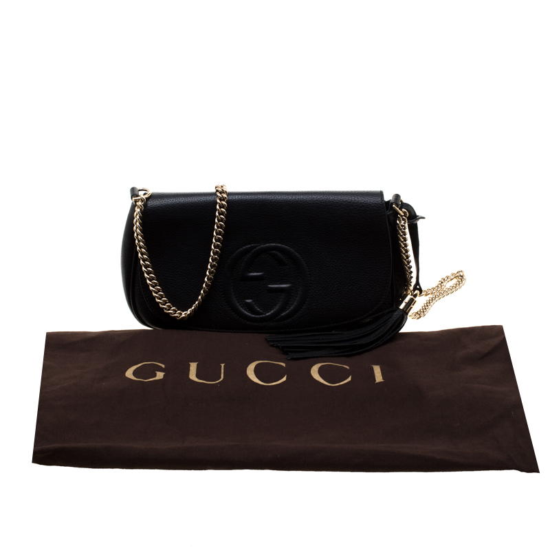 Soho leather crossbody bag Gucci Black in Leather - 31365474