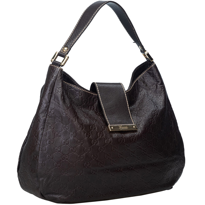

Gucci Brown Guccissima Leather Hobo Bag