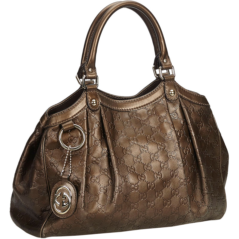 

Gucci Brown Guccissima Leather Sukey Hobo Bag