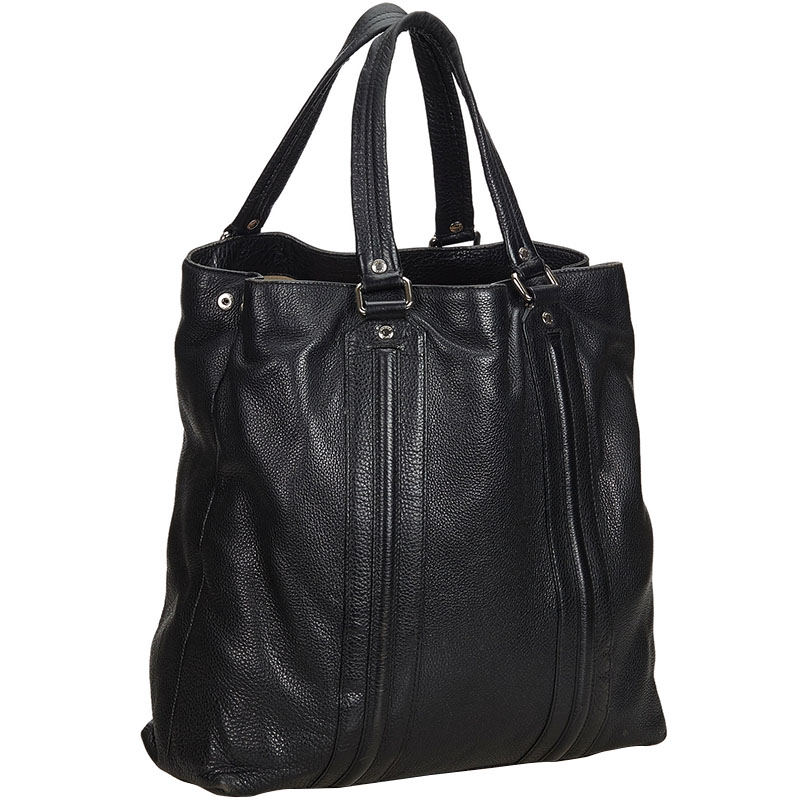 

Gucci Black Leather Tote Bag