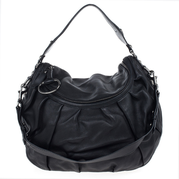 مملوكة مسبقًا Gucci Black "Icon Bit" Shoulder Bag