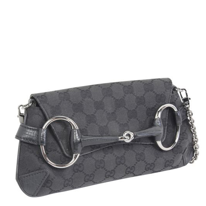 

Gucci Black Monogram Fabric Mini Shoulder Bag