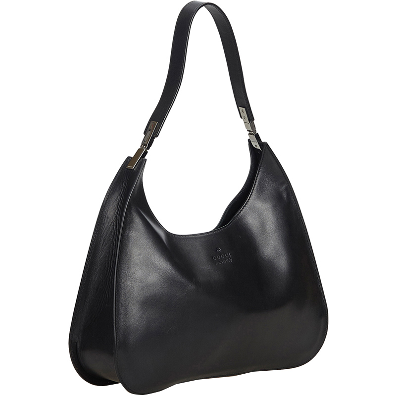 

Gucci Black Leather Hobo Bag