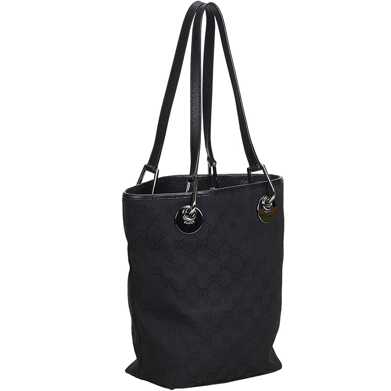 

Gucci Black GG Jacquard Eclipse Tote Bag