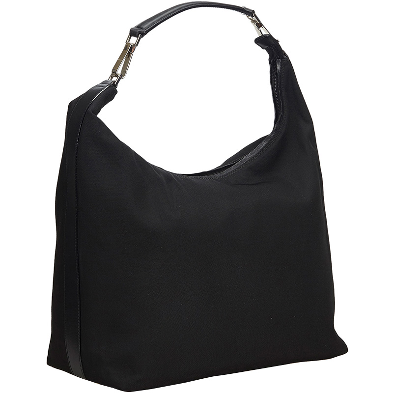 

Gucci Black Nylon Hobo Bag