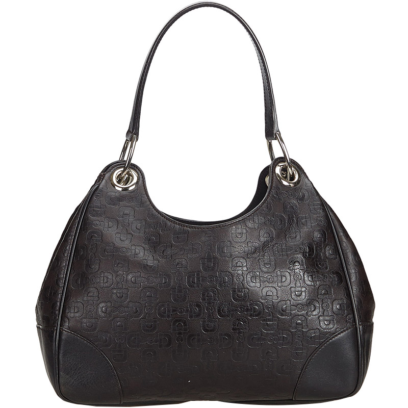 gucci leather horsebit hobo