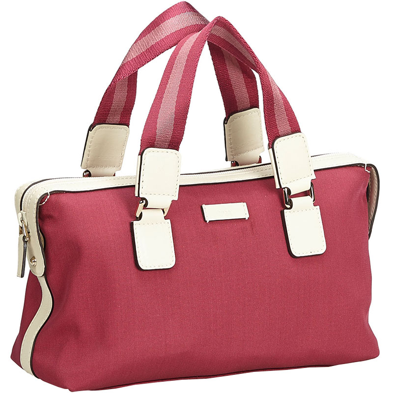 

Gucci Pink Nylon Top Handle Bag