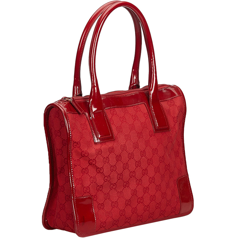 

Gucci Red GG Canvas Shoulder Bag