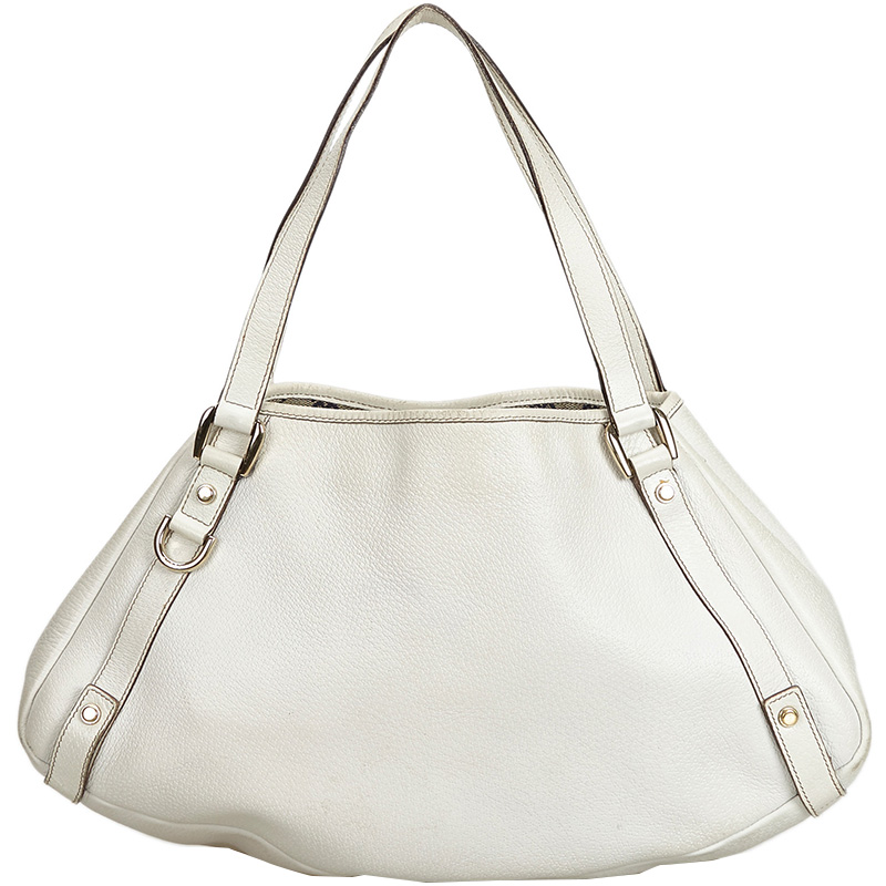 gucci white leather purse