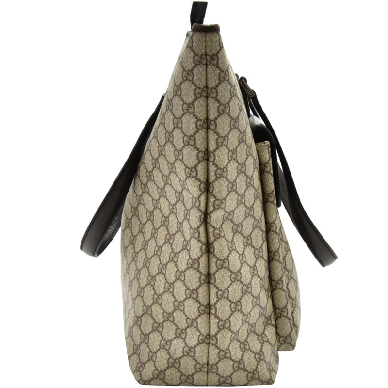 

Gucci Beige/Ebony GG Supreme Coated Canvas Vintage Tote, Multicolor