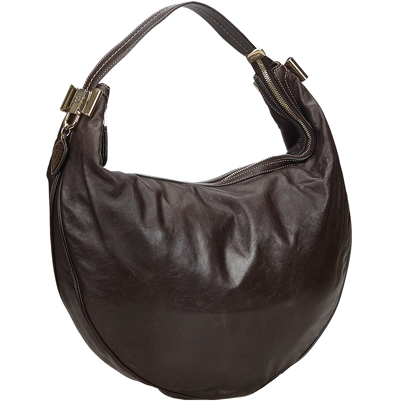 

Gucci Chocolate Leather Duchessa Hobo Bag, Brown