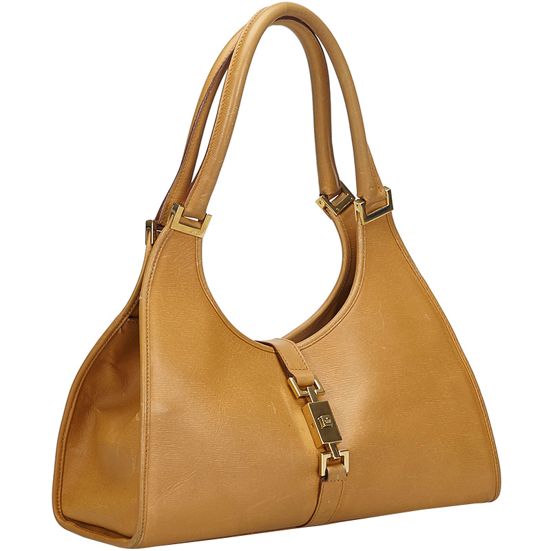 

Gucci Light Brown Leather Jackie Shoulder Bag