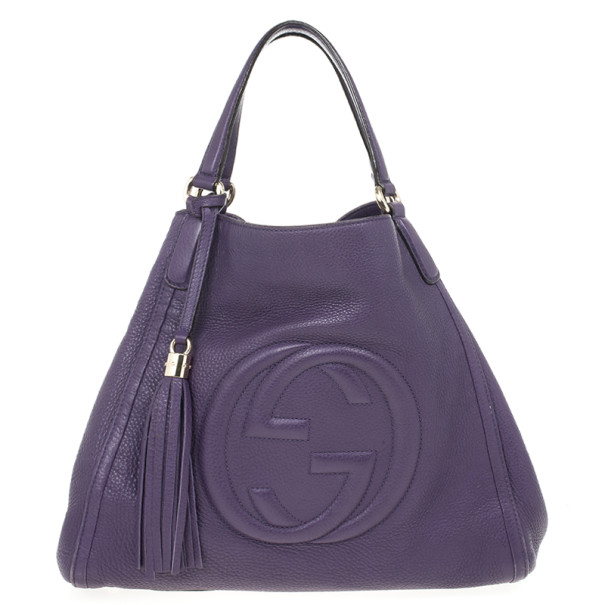 مملوكة مسبقًا Gucci Leather Large Soho Shoulder Bag