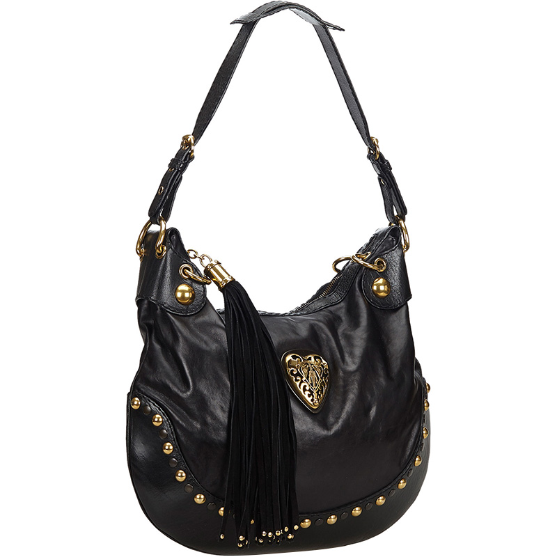 

Gucci Black Leather Babouska Hobo Bag