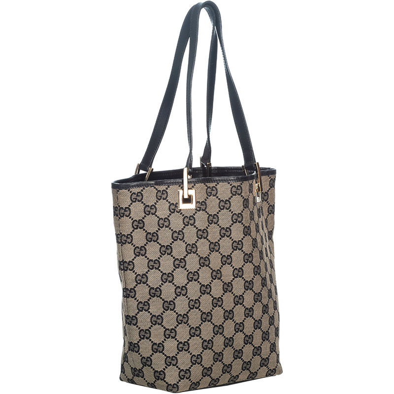 

Gucci Brown/Beige GG Jacquard Canvas Tote Bag