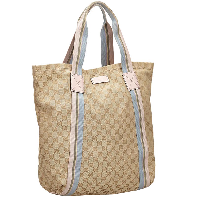 

Gucci Beige Guccissima Jacquard Tote Bag