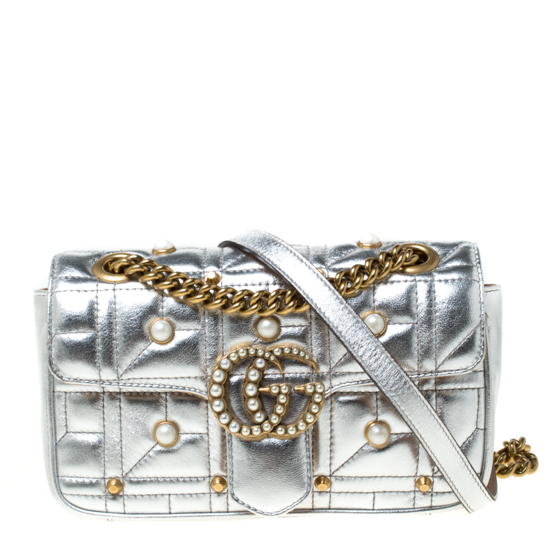 gucci bag with pearls