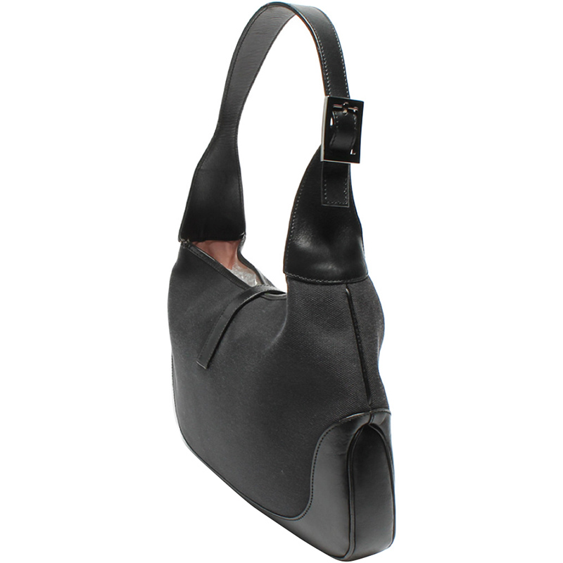 

Gucci Black Canvas Jackie O Bag