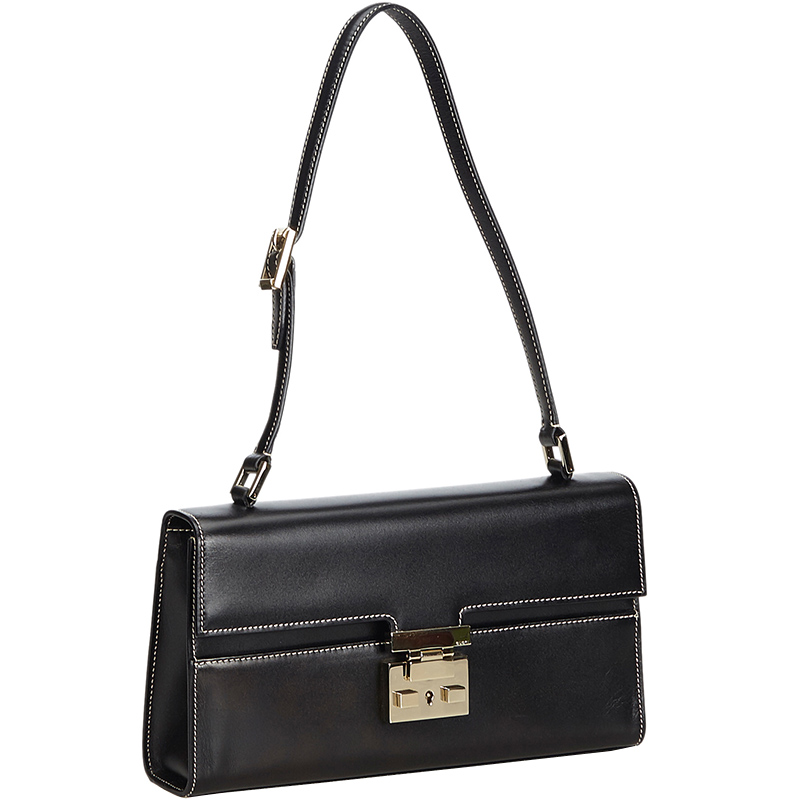 

Gucci Black Leather Shoulder Bag
