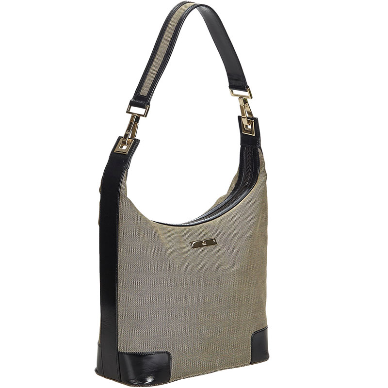

Gucci Gray Canvas Hobo Bag, Grey