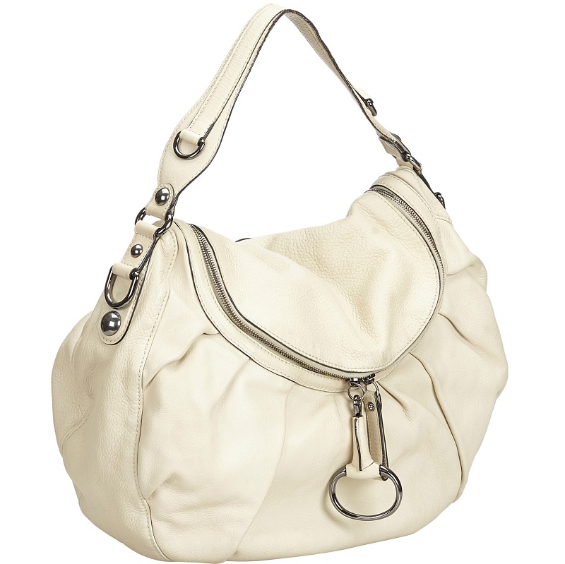 

Gucci White Leather Icon Bit Shoulder Bag