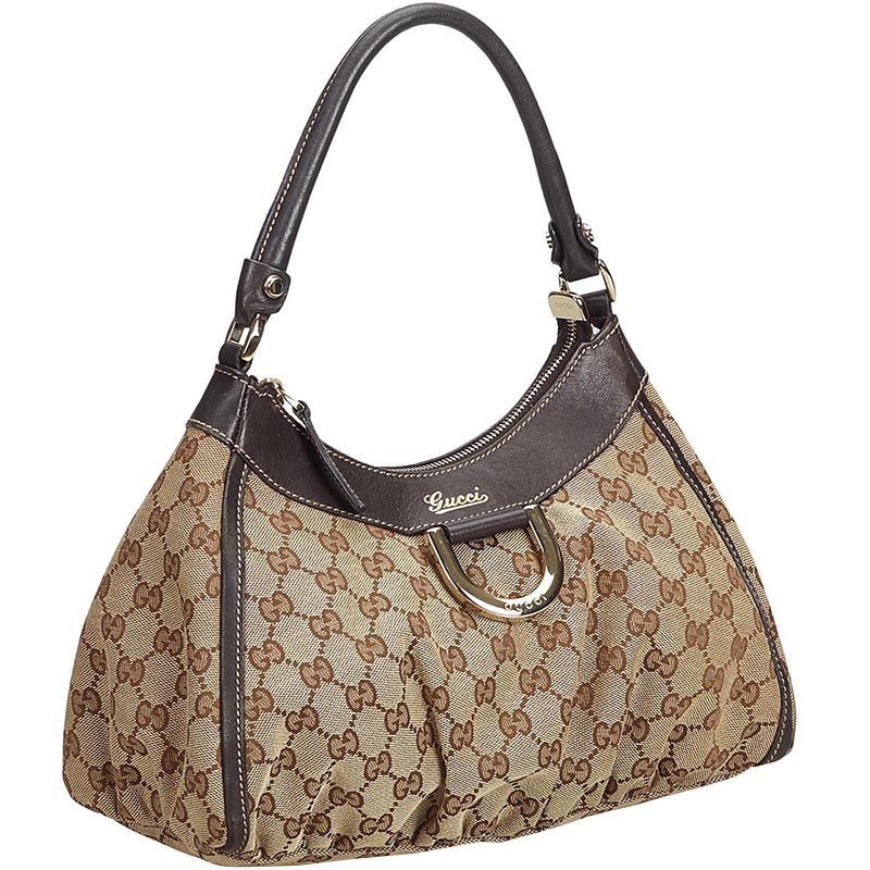 

Gucci Brown/Beige GG Canvas Abbey D-Ring Handbag