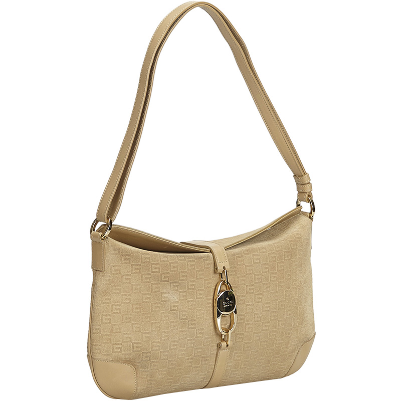 

Gucci Beige Suede Shoulder Bag