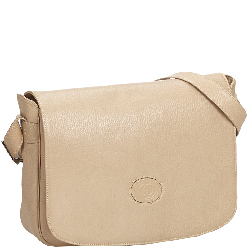 

Gucci Beige Leather Shoulder Bag