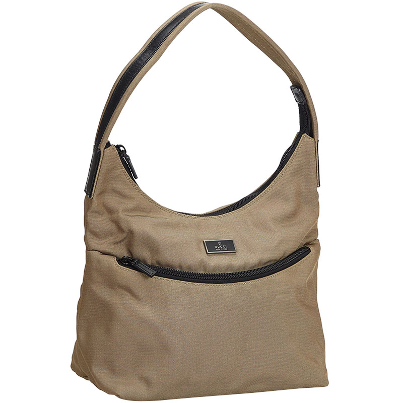 

Gucci Brown Canvas Shoulder Bag