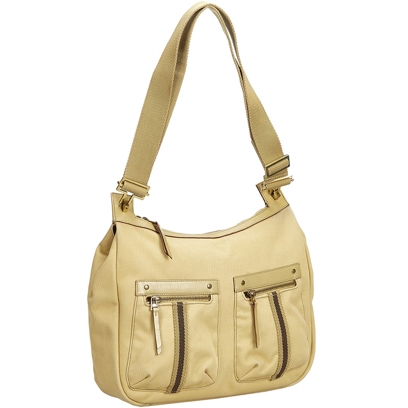 

Gucci Brown/Beige Canvas Shoulder Bag