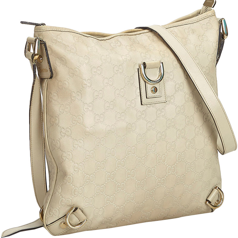 

Gucci Brown/Beige Guccissima Abbey Leather Everyday Bag