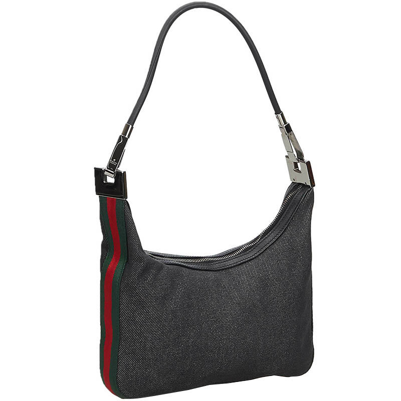 

Gucci Grey Denim Shoulder Bag