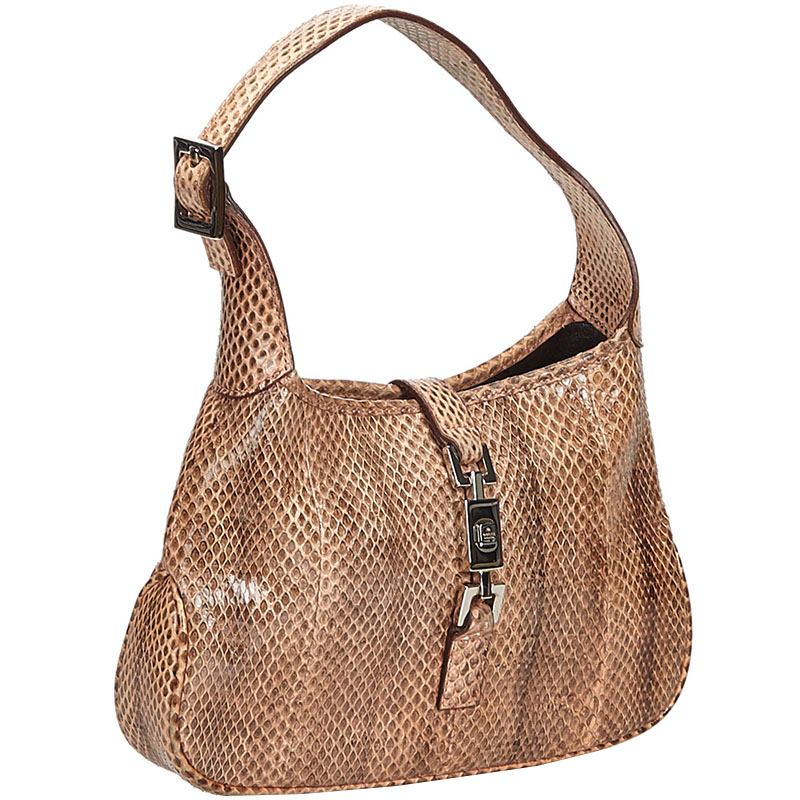 

Gucci Brown Python Leather Shoulder Bag