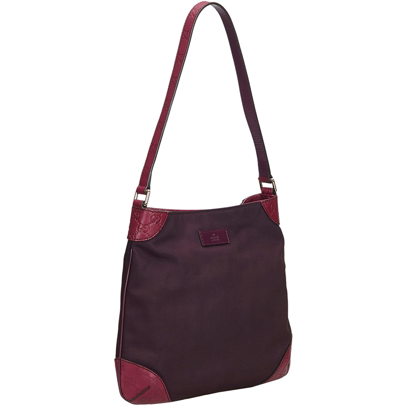 

Gucci Purple Nylon Shoulder Bag