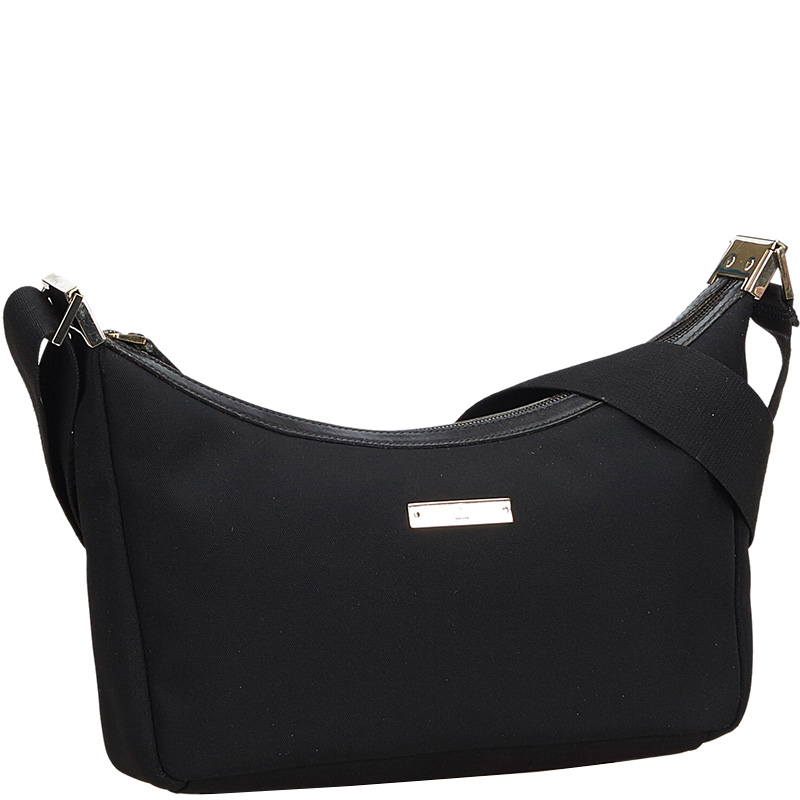 

Gucci Black Nylon GG Jacquard Shoulder Bag