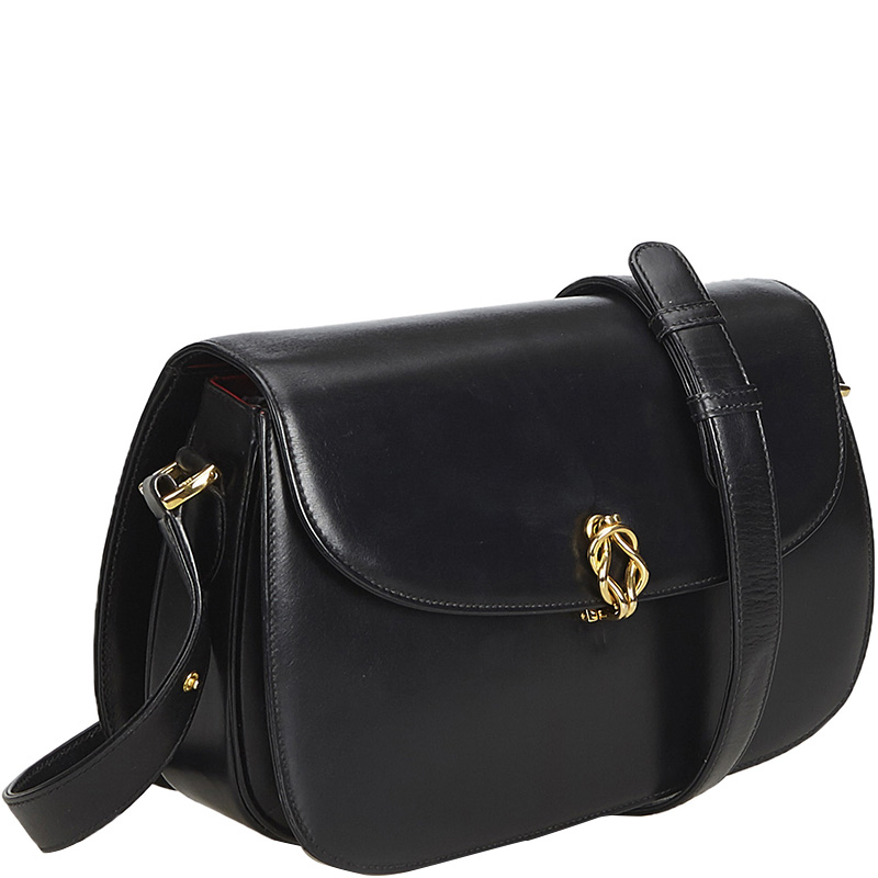 

Gucci Black Leather Shoulder Bag
