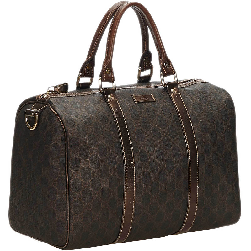 

Gucci Dark Brown Guccissima Boston Bag