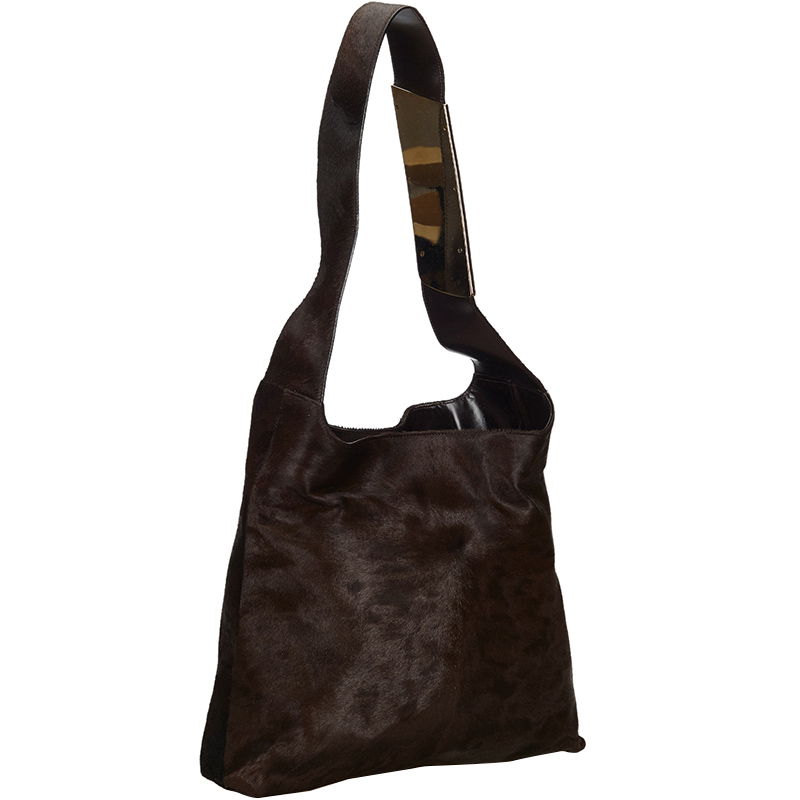 

Gucci Brown Pony Hair Shoulder Bag
