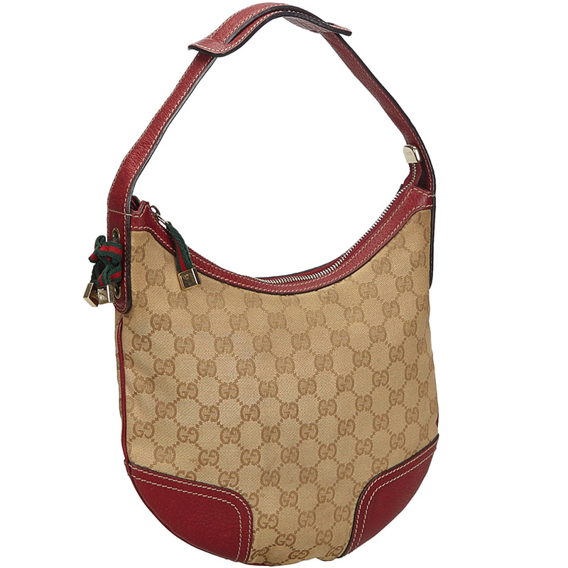 

Gucci Brown/Beige GG Canvas Web Princy Shoulder Bag