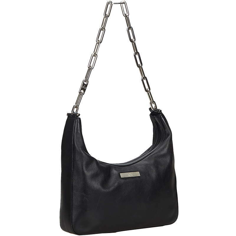 

Gucci Black Leather Chain Shoulder Bag