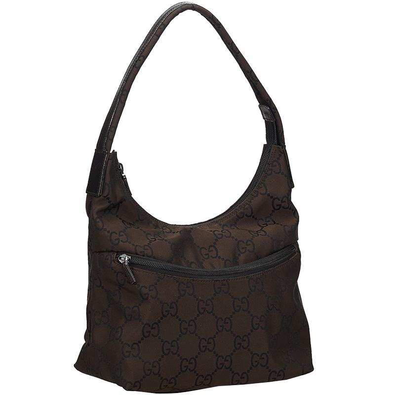 

Gucci Dark Brown GG Canvas Shoulder Bag