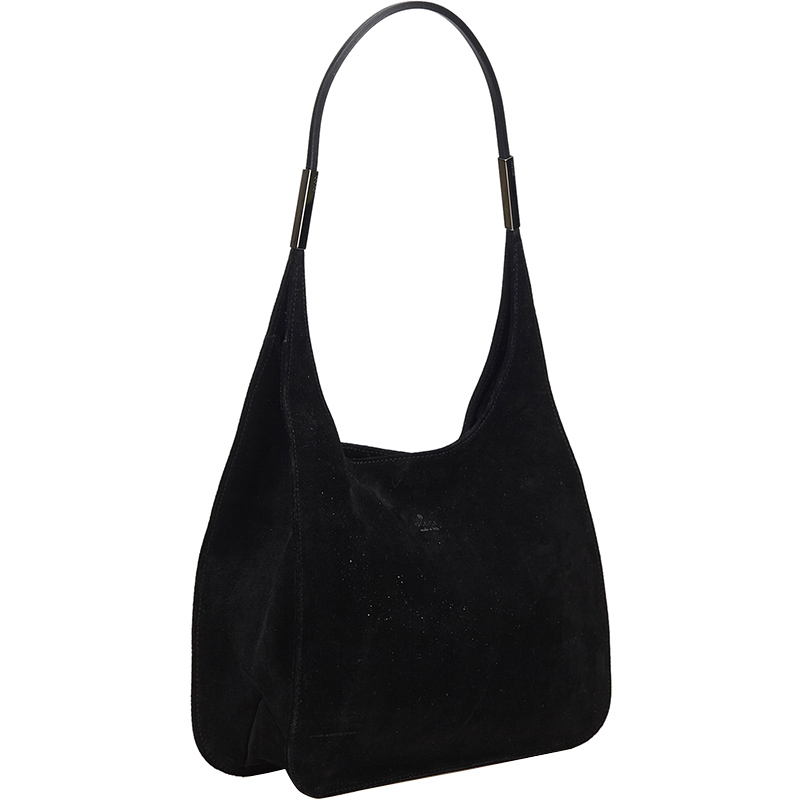 

Gucci Black Suede Hobo Bag