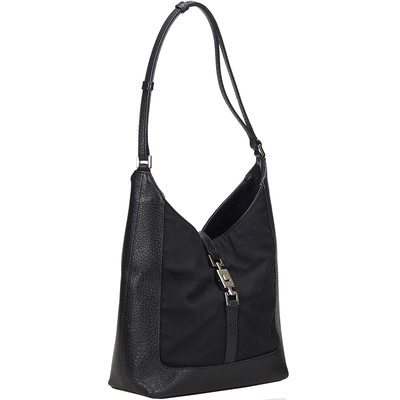 

Gucci Black Nylon Canvas Jackie Shoulder Bag