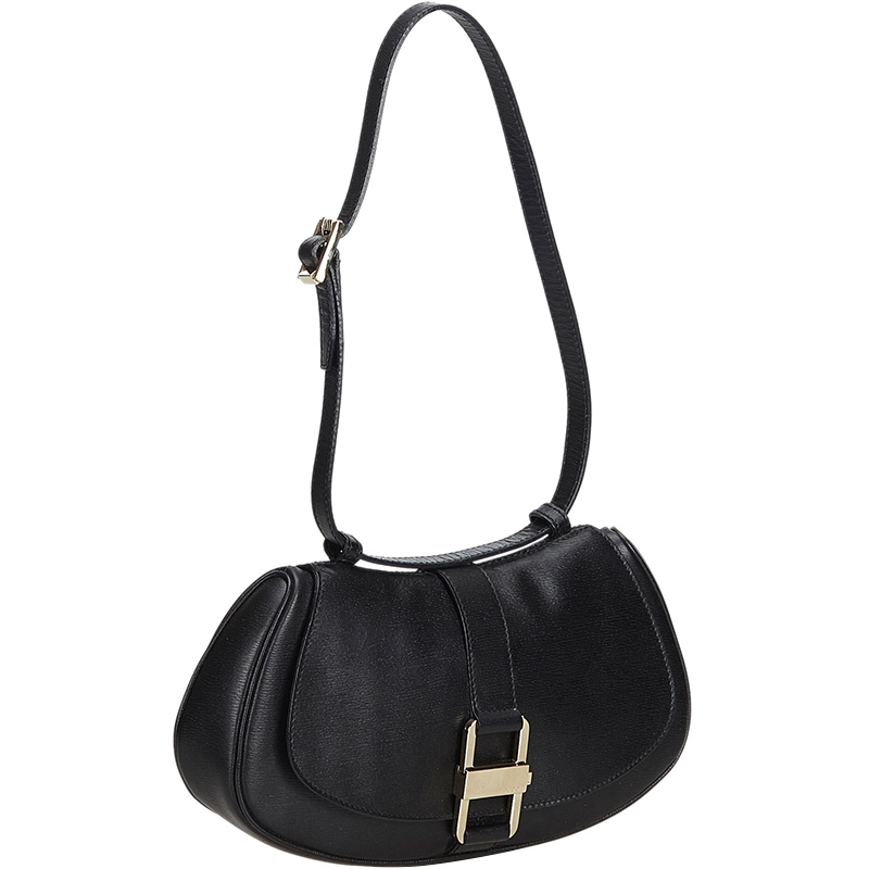 

Gucci Black Leather Shoulder Bag