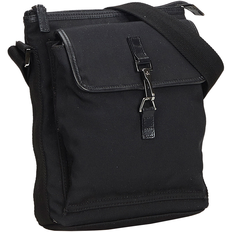 

Gucci Black Canvas Jackie Crossbody Bag