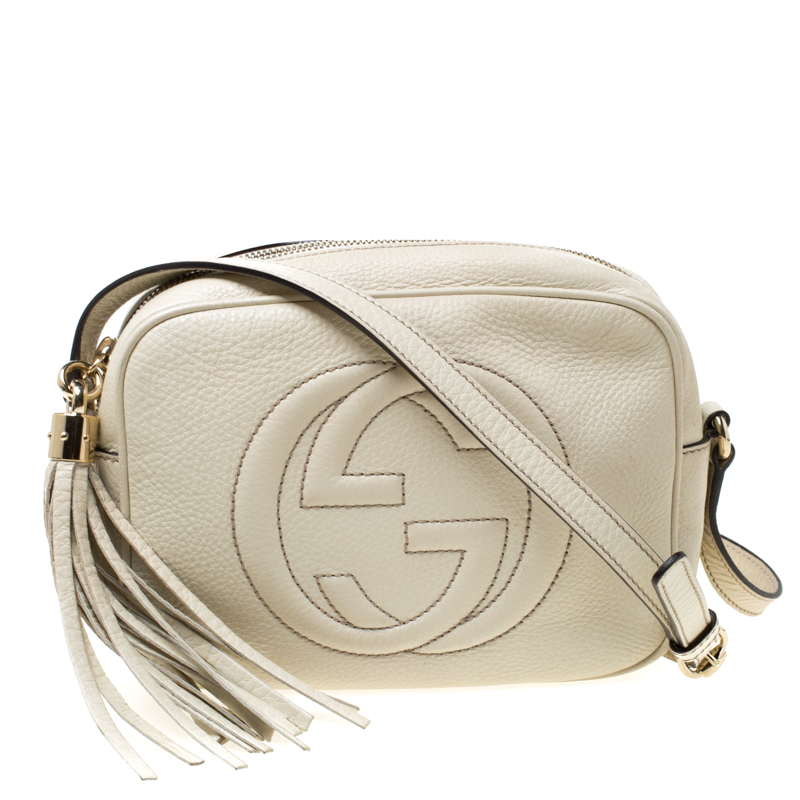 cream gucci purse