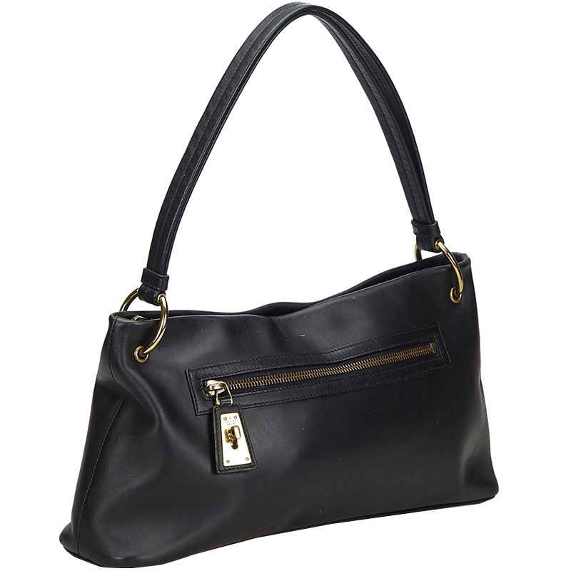 

Gucci Black Leather Shoulder Bag