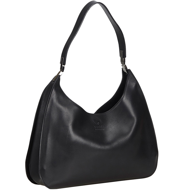 

Gucci Black Leather Hobo Bag