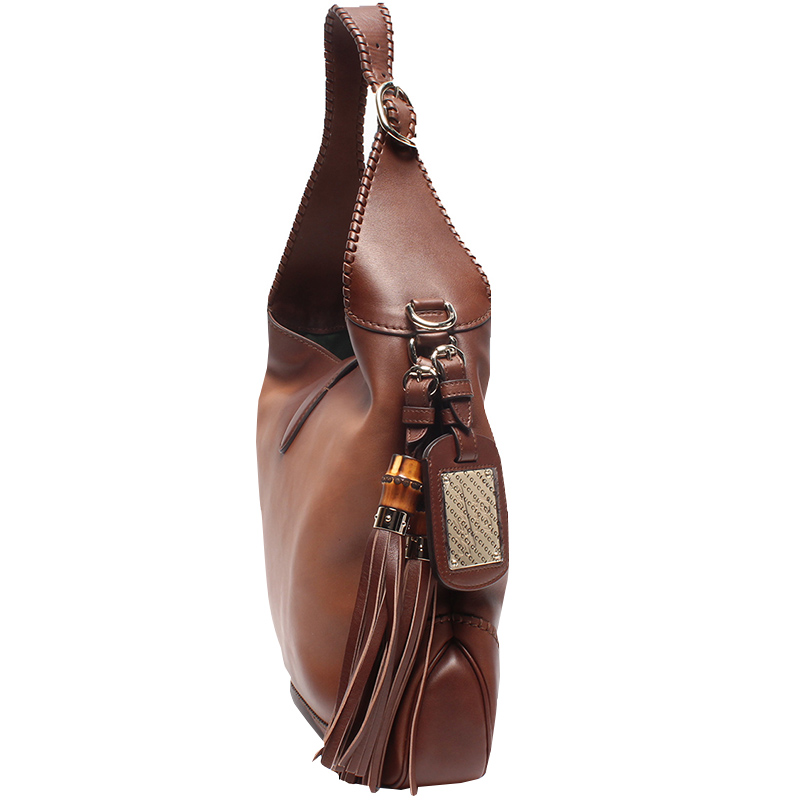 

Gucci Brown Leather New Jackie Hobo Bag