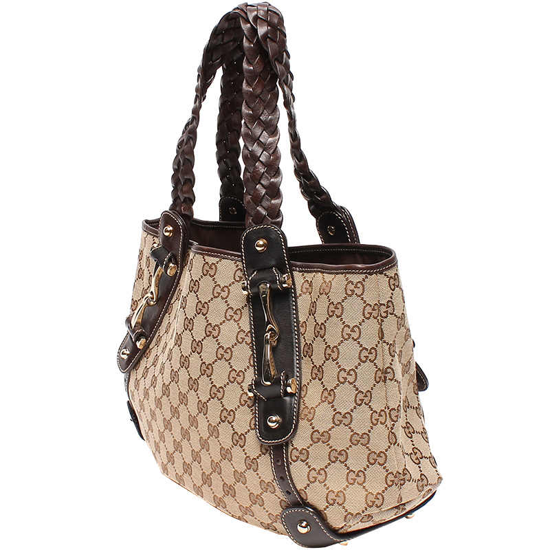 

Gucci Beige/Ebony GG Canvas Pelham Shoulder Bag